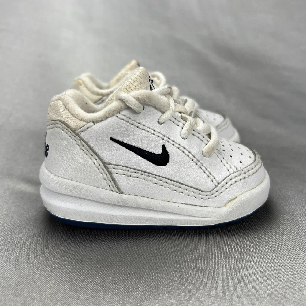 Nike Air Grand Stand TD Infant Size 2C White Navy Vintage 2000 Shoes 85025-141